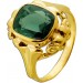 Turmalin Ring Gold 333 8K grüner Turmalin 3.9ct Antikschmuck