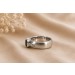 Diamant Ring Weißgold 750 18K Rubin Saphir Diamanten Antikschmuck