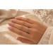 Rubin Ring Gold 750 18K Zirkonia synth. Rubine Saphire Smaragde 0.12ct