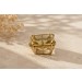 Limonenquarz Anhänger Gold 333 8K gelber Limonenquarz 33ct Antikschmuck
