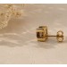 Rauchquarz Ohrringe Gold 333 8K cognac braune Rauchquarze 2.2ct
