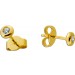 Brillant Ohrringe Gold 585 14K Solitär Brillanten 0.10ct