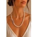 Perlenkette 62cm Akoyaperlen Rubine 0.36ct Weissgold 585