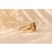 Granatring Gold 333 8K weinrot-braune Granate 1.75ct Antikschmuck