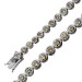 Tennisarmband Platin 950 champagnerfarbene Brillanten 2.5ct