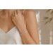 Tennisarmband Platin 950 champagnerfarbene Brillanten 2.5ct