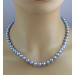 Perlenkette 47cm Akoyaperlen 7.6-7mm Top AA Gold 585 14K