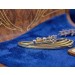 Saphir Anhänger Gold 585 14K blaue Saphire Brillanten 0.32ct
