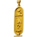 Pharaonen Anhänger Gold 22K Aegypten Sonne Katze Vogel Antikschmuck 1920