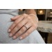 Memoirering Platin 950 champangerfarbene Brillanten 1ct