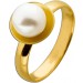 Perlenring Gold 585 14K japanische Akoyaperle 8.1mm
