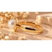 Perlenring Gold 585 14K japanische Akoyaperle 8.1mm