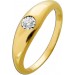 Brillantring Gold 585 14K Lab Grown Brillant 0.07ct