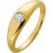 Brillantring Gold 585 14K Lab Grown Diamant Diamant 0.07ct