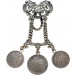 Jäger Trachten Schmuck Silber 900 Friedrich Grosherzog Antikschmuck