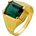 Turmalin Ring Gold 333 8K grüner Turmalin 4.7ct Antikschmuck