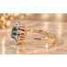 Saphir Ring Gold 585 14K blauer Saphir 1.5ct Brillanten