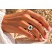 Aquamarin Ring Gold 585 14K hellblauer Aquamarin 4.2ct Antikschmuck