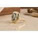 Aquamarin Ring Gold 585 14K hellblauer Aquamarin 4.2ct Antikschmuck