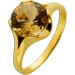 Citrin Ring Gold 585 14K gelber Citrin 3ct