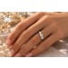 Diamantring Weißgold 585 14K Brillanten 1.1ct Antikschmuck