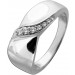 Brillantring Weißgold 375 9K Brillanten 0.15ct Antikschmuck