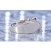 Brillantring Weißgold 375 9K Brillanten 0.15ct Antikschmuck