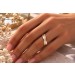 Brillantring Gold 375 9K Brillanten 0.33ct Antikschmuck