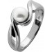 Perlenring Weißgold 585 14K Akoyaperle 5.5mm Antikschmuck