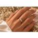 Brillantring Gold 375 9K light champagner Brillanten 0.60ct