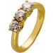 Brillantring Gold 375 9K light champagner Brillanten 0.60ct