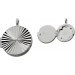 Medaillon Sterling Silber 925 poliert gemustert