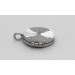 Medaillon Sterling Silber 925 poliert gemustert