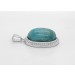 Larimar Anhänger Silber 925 hellblauer Edelstein 14.7ct