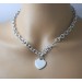 Gravur Silberarmband Kette Herzanhänger Tiffany Miller Silber 925  