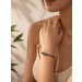Lederarmband grün graue Tahitiperle 9.7mm