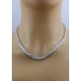 Riviere Collier Sterling Silber 925 weiße Zirkonia 