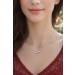 Infinity Collier Silber 925 weiße Zirkonia Steine