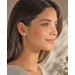 Opal Ohrringe Silber 925 Natur Edelsteine Zirkonia 