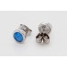 Ohrringe Silber 925 blauer synthetischer Opal