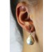 Damen Perlen Ohrringe Ohrhänger Silber 925 Barocke Weisse Süßwasserzuchtperle_04
