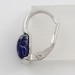 Ohrringe Ohrhänger T-Y Sterling Silber 925 rhodiniert blauer Lapislazuli