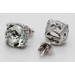 Amethyst Ohrstecker Silber 925 hellgrüne Edelsteine weiße Zirkonia