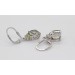 Amethyst Ohrringe Silber 925 hellgrüne Peridot Edelsteine