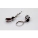 Granat Ohrringe Silber 925 weinrote Edelsteine