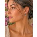 Saphir Creolen Silber 925 nachtblaue Natur Edelsteine  