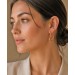 Asymmetrische Herzcreolen Edelstahl Rosegold vergoldet Vivien Lee