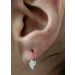 Earcuffs Silber 925 weiße Tropfen Zirkonia