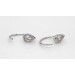 Earcuffs Silber 925 weiße Tropfen Zirkonia