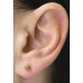 Kugel Ohrstecker 3.6mm Edelstahl vergoldet 